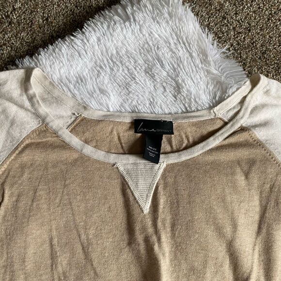 Lane Bryant Tan Sweater Size 28 NEW with tags - Picture 6 of 6